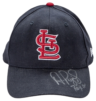 Albert Pujols Autographed St. Louis Cardinals Cap (JSA)